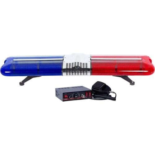 120watts cop car lights police vehicle red blue light bar emergency warning lightbar with siren speaker