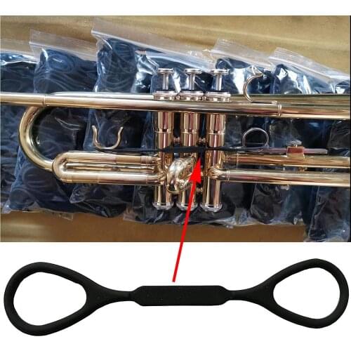 2 PCS Black Trumpet Musical Instruments Sound Change Silicone Rope New Hot High Quality Professional Trumpet Accessories Music