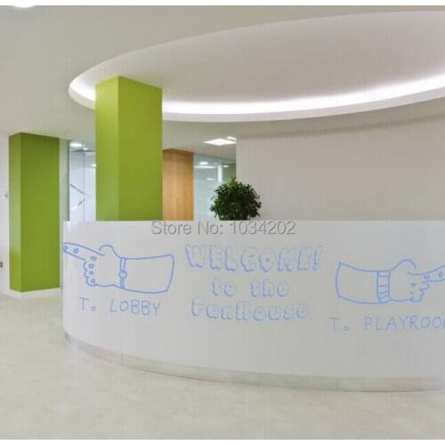 90*200CM 2m Big PVC Removable Whiteboard Wall Stickers for Children/Kids, Vinyl DIY White Board Office #FH79