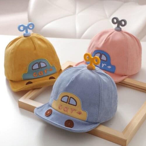 Newborn Baby Baseball Cap Cute Car Kids Peaked Caps Children Autumn Cartoon Printed Hat Soft Brim Boys Girls Hats Accessories