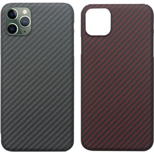 Carbon Fiber Case for iPhone 11 Pro Max Case Matte Aramid Fiber Ultra Thin Phone Cover for iPhone XS XS Max SE2 9 XR Case Coque