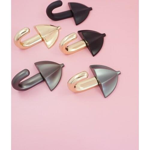 Nordic Style Zinc Alloy Black Robe Hook Decorative Coat Key Storage Hooks Door Hanger Rack Wall Hanging Furniture Hardware