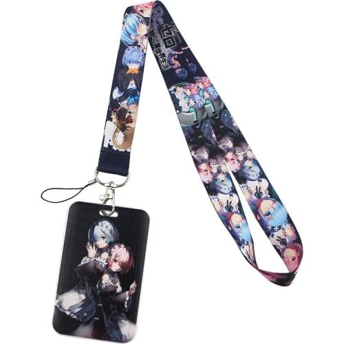 ER530 Anime Creative Lanyard Card Holder Student Hanging Neck Mobile Phone Lanyard Badge Subway Access Card Holder