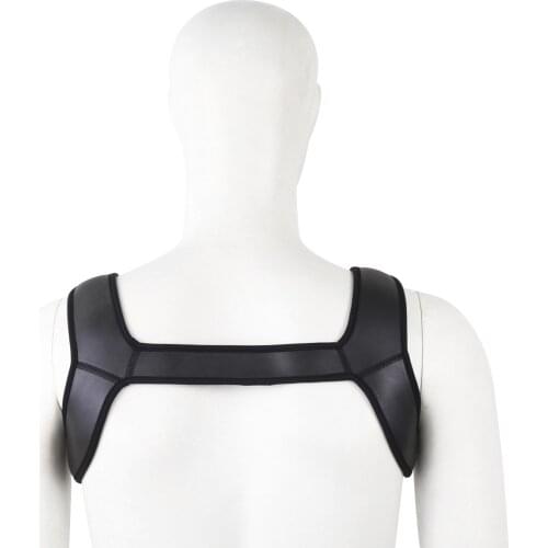 Gay Men Adults Sex Games Role Play Club Party Costume of Sexy Lingerie With Wide Chest Muscle Straps Body Bondage Harness