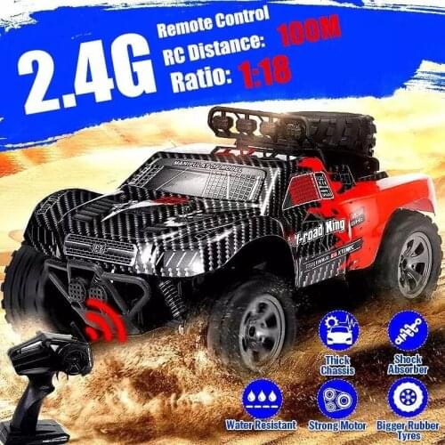 RC Racing Car 1/18 2.4GHz 4WD RC Car Trucks 48km/h High Speed RTR RC Racing Off-Road Drift Car Climbing Car for kids toys gift