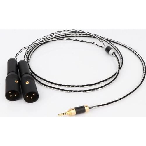 Hifi 2.5mm TRRS Balanced to 2 XLR Male Cable For Astell&Kern AK100II,AK120II,AK240, AK380,AK320,DP-X1