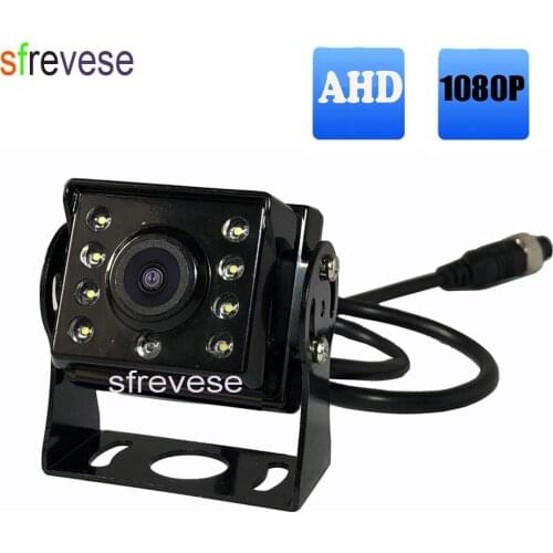 AHD 1080P Vehicle Backup Rear View Reverse Parking Car Camera 8 LED Waterproof Rear Camera 4Pin 10M 15m 20M Cable for Bus Truck