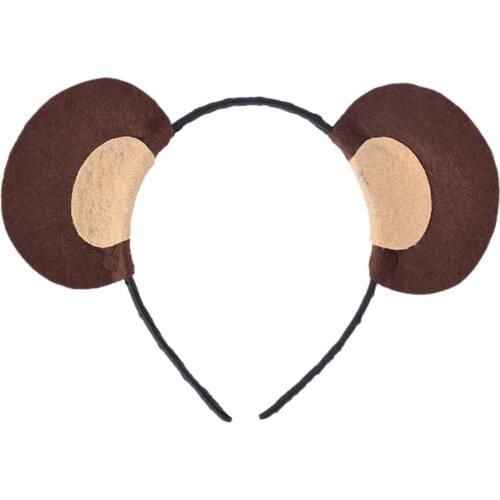 Monkey Costume Headband for Kids Baby Birthday Party Hair Accessories Boys Monkey Halloween Costume Headbands Animal Headwear