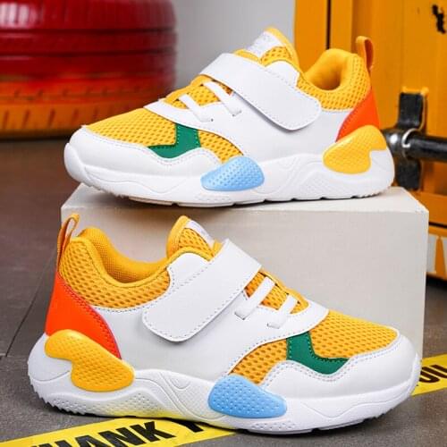 2021 New Mesh Kids Sneakers Lightweight Children Shoes Casual Breathable Boys Shoes Non-slip Sneakers Zapatillas Size 20-40