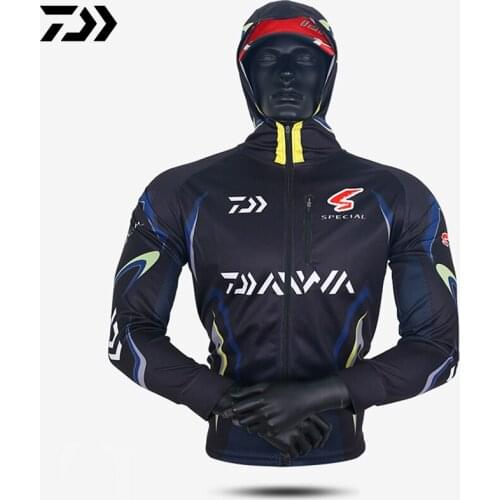 2022 Summer Fishing Hooded Men Breathable Sun Protection Fishing Jersey Outdoor Anti-UV Quick Drying Sunscreen Fishing Shirts
