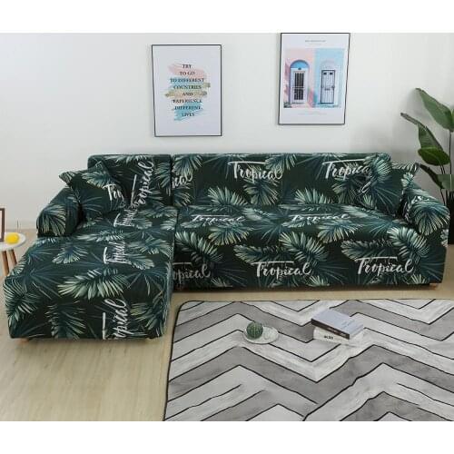 Leafy Sky L-shaped Elastic Sofa Cover Classic Sofa Cover Sofa Cushion Full Cover Universal Leather Sofa Cover