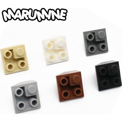 Marumine 45 2x2 Invert Slope Bricks Parts 3676 Roof Tile Corn MOC City Building Blocks Pieces Educational Toys For Children