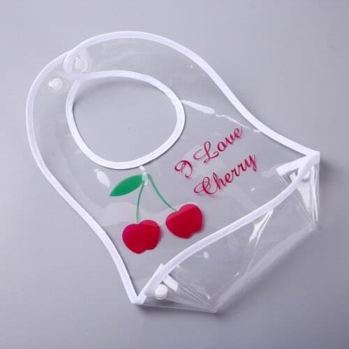 Baby Bibs Adjustable Baby Bibs EVA Plastic Waterproof Lunch Feeding Bibs Baby Cartoon Feeding Cloth for Children Baby Apron