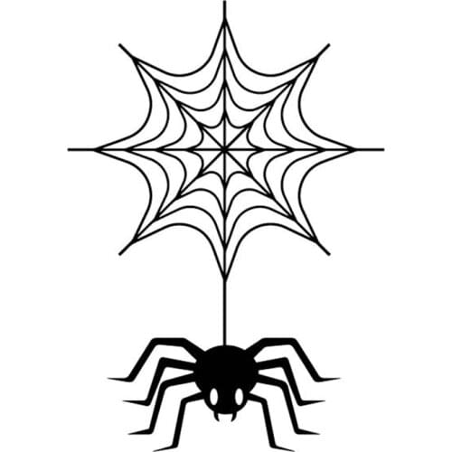 Spider horror Car Decal body decoration accessories high quality diesel truck motorcycle off road16.7cm * 11.8cmpvc