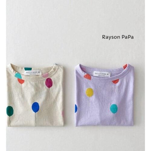2021 new boys girls printed t-shirt fashion cotton summer shorts sleeve babys top