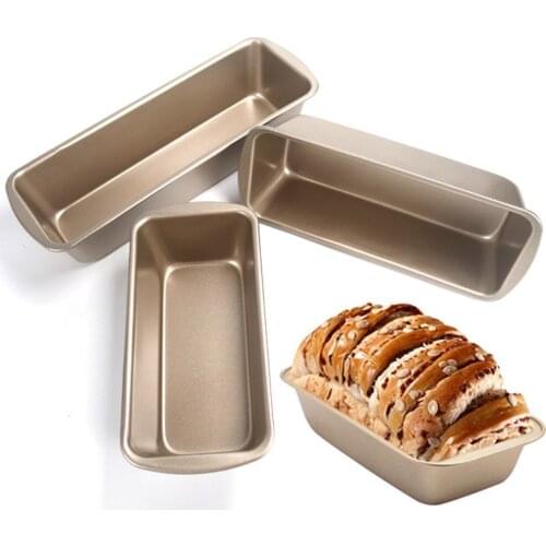 Carbon Steel Rectangular Non-stick Anti-rust Toast Box Bread Loaf Pan Cake Small Toast Bread Mold DIY Kitchen Baking Tool