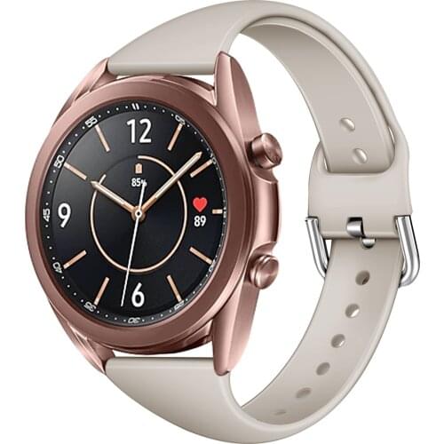 22mm 20mm Slim Silicone Strap For Samsung Galaxy Watch 3 45mm 41mm Active 2 44mm 40mm Watchbands For Amazfit GTR 2 BiP Band