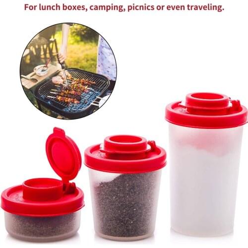 Pepper Shaker Plastic Kitchen Salt Shaker Holes Barbecue Cooking Camping Seasoning Bottle Kitchen Storage Box