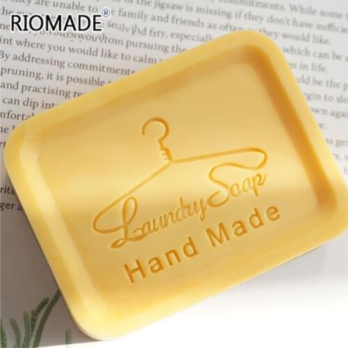 Laundry Soap Shape Soap Stamp Acrylic Natural Transparent Custom Stamps For Making Soap Chapter With Handle Handmade Seal