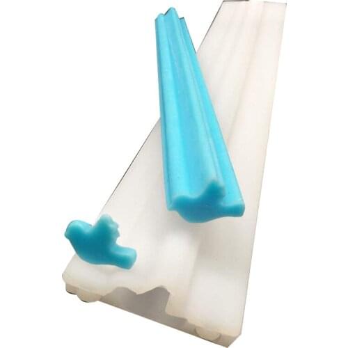 BMBY-Bird Shaped Tube Column Silicone Soap Candle Mold Embed Soap Making Supplies Silicone Mold for Soap