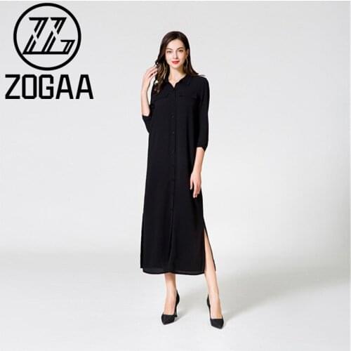 ZOGAA Long Sleeve Summer Dresses