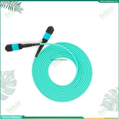 5pcs Lot OM3 MPO-MPO 8 Core Fiber Optic Patch Cord Cable 10GB 50/125 Multimode Fiber Optic Cable 3M