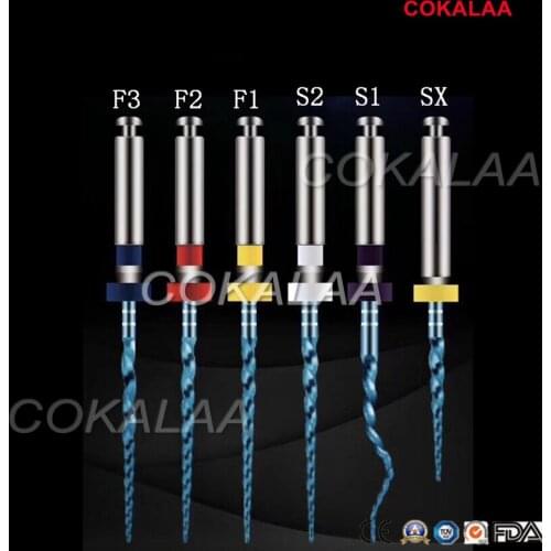 6piece assorted packing Dental reciproc blue files dental files endodontic niti files use for Root canal cleaning dentistry