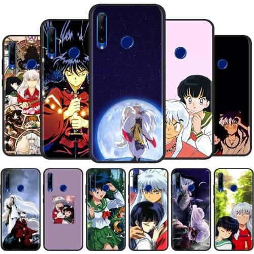 Phone Case For Huawei Mate 40 P40 P30 Pro Lite Plus RS Y9a Y8p Y8s Y7a Black Cover Silicon Shell Anime Inuyasha