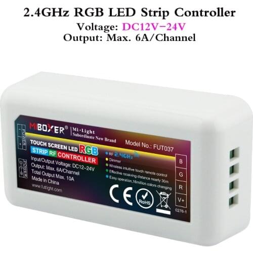 DC12V 24V RGB Smart LED Controller 4-Zone For Flexible 5050 3528 2835 RGB Led Strip Light Can 2.4GHz RF Remote/Wifi/APP Control