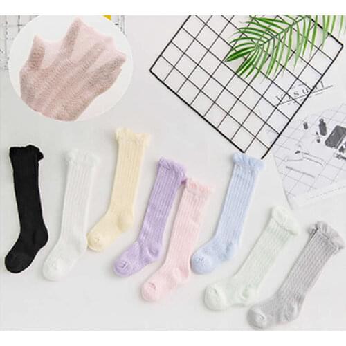 Baby Socks Knee high mesh Kids Long Tube Baby Socks CottonToddler Summer Hollow Out Infant Socks Breathable Girls Boys Sock