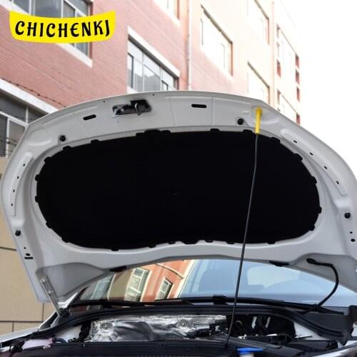For Volkswagen Tiguan 2010-2017 Car Heat Sound Insulation Cotton Front Hood Engine Firewall Mat Cover Noise Deadener Accessories