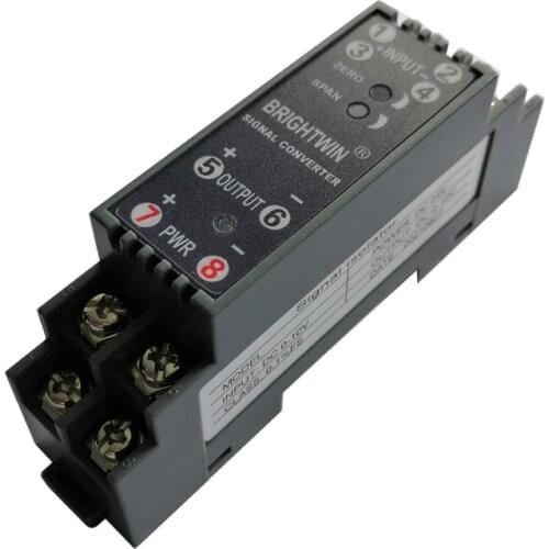 DIN Rail Isolated 0-75mV to 0-10V 4-20mA Converter Analog Voltage to Current Signal Conditioner Isolation Amplifier