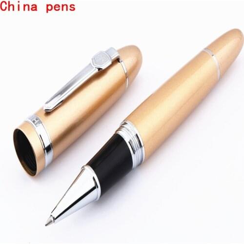 JINHAO 159 Champagne gold colour Business office Medium nib Rollerball Pen New