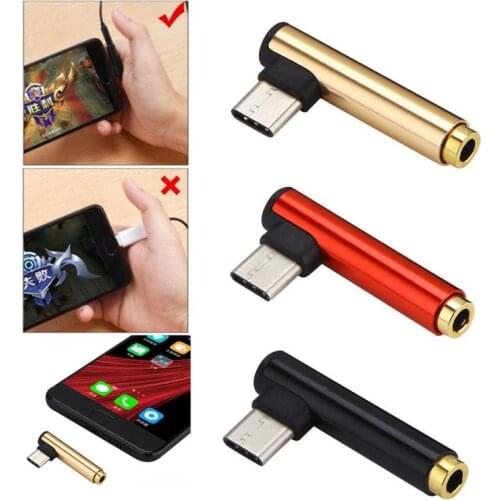 2IN1 Type C To 3.5mm Jack Earphone Charging Cable Converter Type-c To 3.5mm Adapter For MacbookPro Xiaomi Huawei Type-C