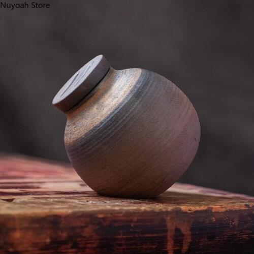 Creative Ceramic Sealed Tea Caddy Travel Storage Tank Living Room Coffee Table Decoration Home Kitchen Bar Counter Supplies