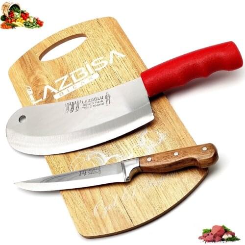LAZBİSA Lazoğlu Sürmene Kitchen Knife Set Onion Pizza Pastry Pita Cutter Row Armor Meat Bread Vegetable Knife