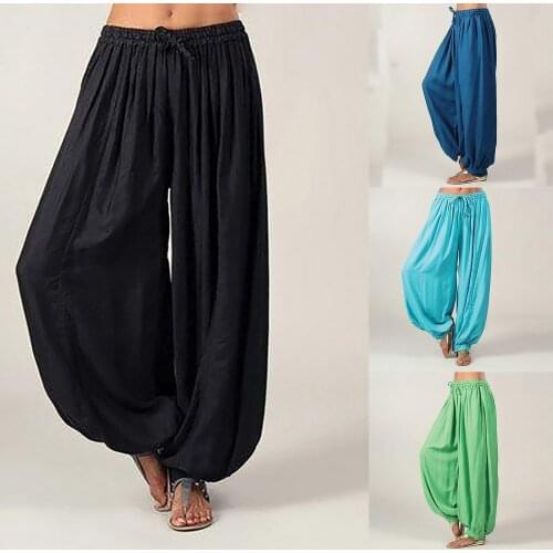 Leggings Women Plus Size Solid Color Leggins Casual Loose Harem Pants Fitness Women Long Trousers Pantalones De Mujer