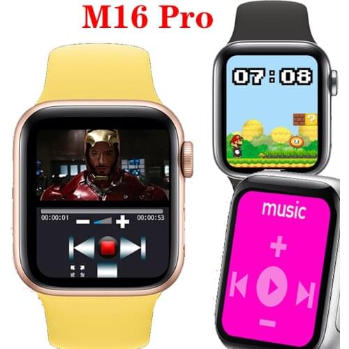 M16 Pro Smart Watch Series 6 Bluetooth Call Sport Fitness Band Bracelet Heart Rate Password Split Screen Women Men Smartwatch