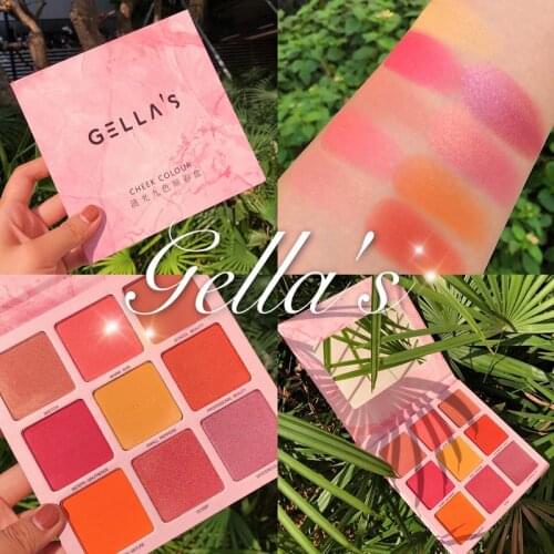 Shimmer Matte Glitter Eyeshadow Palette Bronzer Highlight Powder Palette Face Blush Makeup Cheek Blusher Eyeshadow Pallete