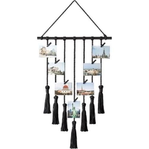 Wall Decoration Crochet Picture Frame Mandala Tapestry Boho Home Decor Gift Bohemian Macrame Wall Hanging Tapestry for Photos