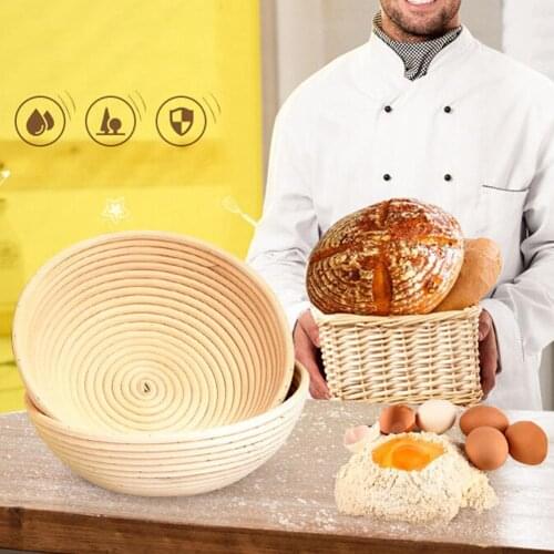 Rattan Storage Tray Woven Bread Fermentation Baking Storage Basket Dough Proofing Holder Garden Kitchen Bakeware хлебница