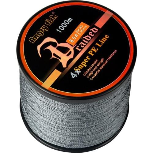 Strong Power High Strength 4 Braid Fishin Line 1000m Strong Pulling PE Line Durable Wear-resisting Fishing Gear Wire