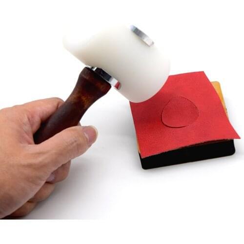 SMVAUON DIY Leather Craft Hammer Handmade Carving Cutting Punching Printing Engraving Drilling Tools Hammer for Leather Craft