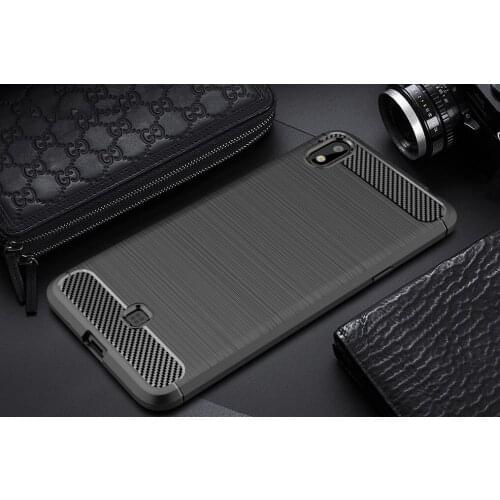 Luxury phone case For LG K20 2019 K40s case smartphone Soft Silicone Carbon Texture cover for LG K40S K20 2019 funda