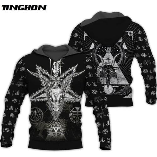 Viking Tattoo 3D All Over Printed Shirts 3D Print Hoodie/Sweatshirt/Zipper Man Women satan Tattoo 07