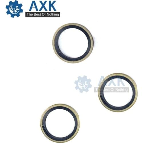 Washer Hydraulic Pipe Seal Pad Gasket Rubber Metal Shim Him M5 M6 M8 M10 M12 M14 M16 To M30 High Pressure Nbr Metalworking