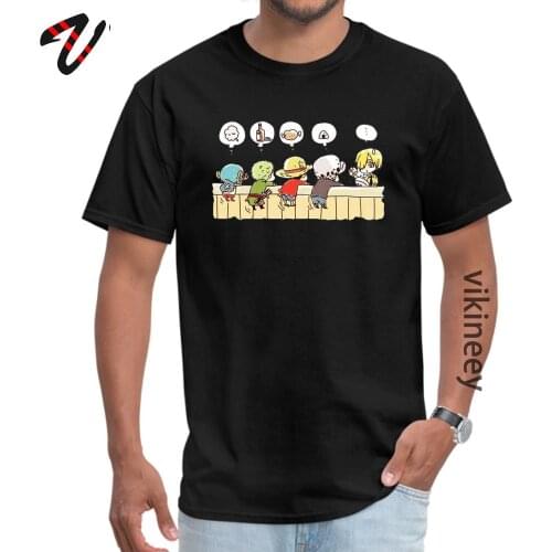 One Piece Comic Short Sleeved Tee Shirt Chicken Beer 100% Cotton Men Funny Top T-shirts Street Tops Shirts 2019 Fashion Clothes