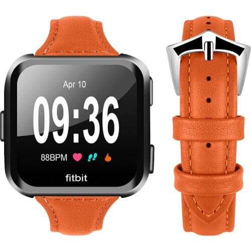 Replacement Wristband Straps For Fitbit Versa Luxury Leather Bands Accessories Watch Band For Fitbit Versa Watch Strap Bracelet