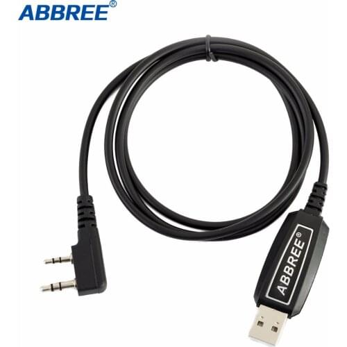 Abbree USB Programming Cable Win XP/Win7/Win8/Win10 for ABBREE AR-F5 AR-F1 AR-F2 AR-F6 AR-F8 AR-889G Walkie Talkie Radio