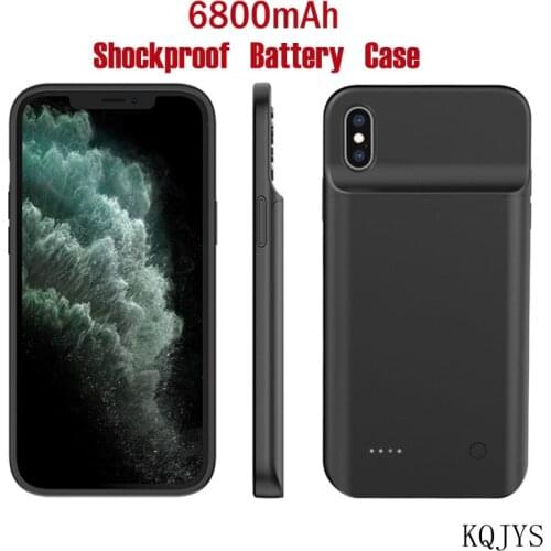 6800mAh UltraThin Battery Case For iPhone Xs MAX Portable Power Bank Charging Cover Case For iPhone X Xs XR Battery Charger Case